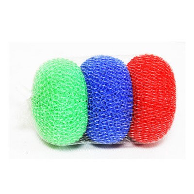 Household daily necessity products kitchen plastic mesh scourer