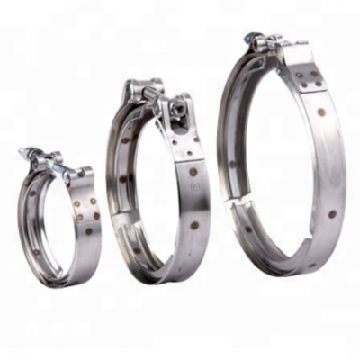 Stainless steel hose clamp, T-bolt V-band clamp