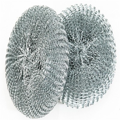 Silver Cleaning Scrubber Roll, Metal Scourer,Mesh Scourer Galvanized Mesh Roll