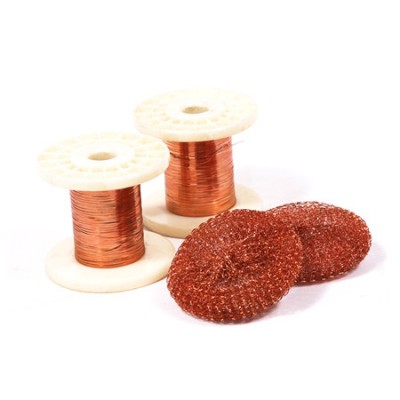 100% Copper Scouring Pads/Copper Scrubber/Pot scourer/ stainless steel ball clean