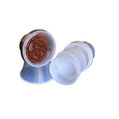 PET PS small plastic sauce cup and lid