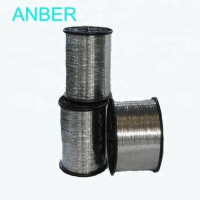 flat galvanized wire to produce metal mesh scrubber 0.22mm