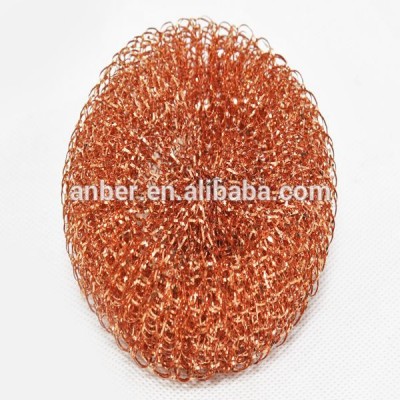 100% pure copper mesh pot scourer