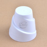 CH60 PS Disposable White Spiral plastic cup for jelly Pudding Jam