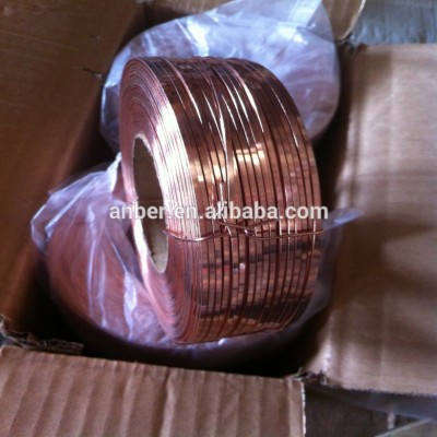 Flat Copper Coated Stitching Wire for Carton Box 18# 19# 20#